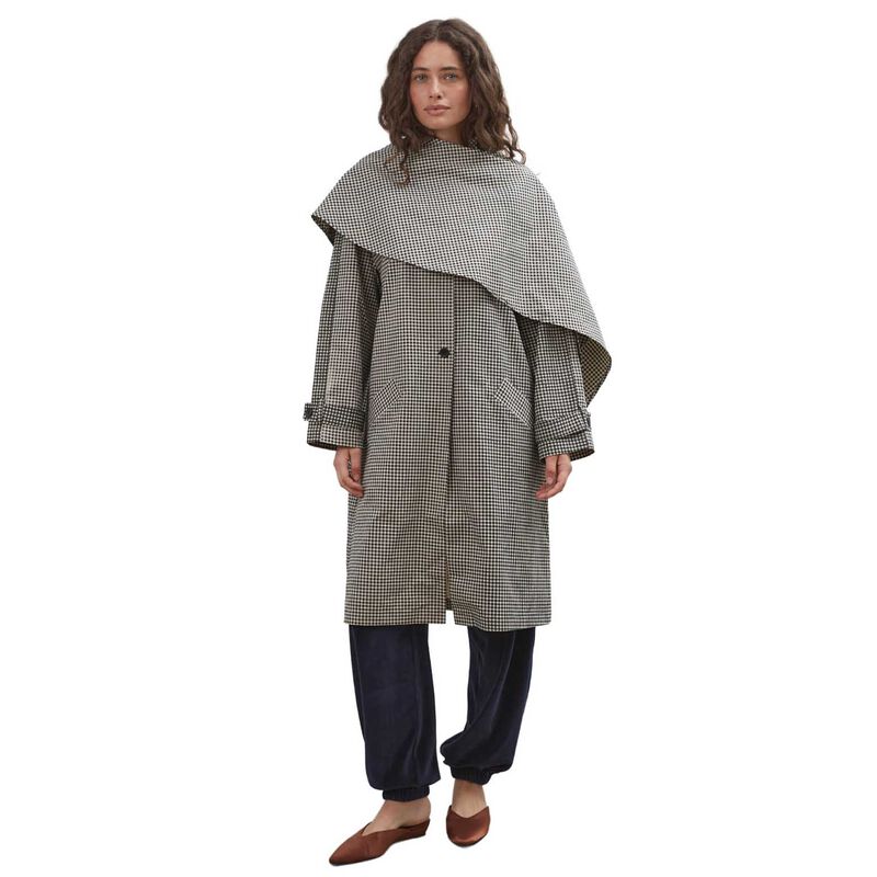 COMMONPLACE ESSENTIALS Lady Gingham Trench image number 0